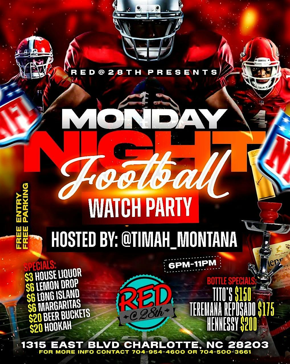 MONDAY NIGHT FOOTBALL WATCH PARTY