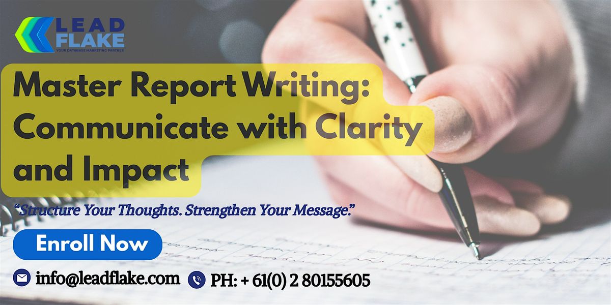 Report Writing Essentials Workshop in Napier