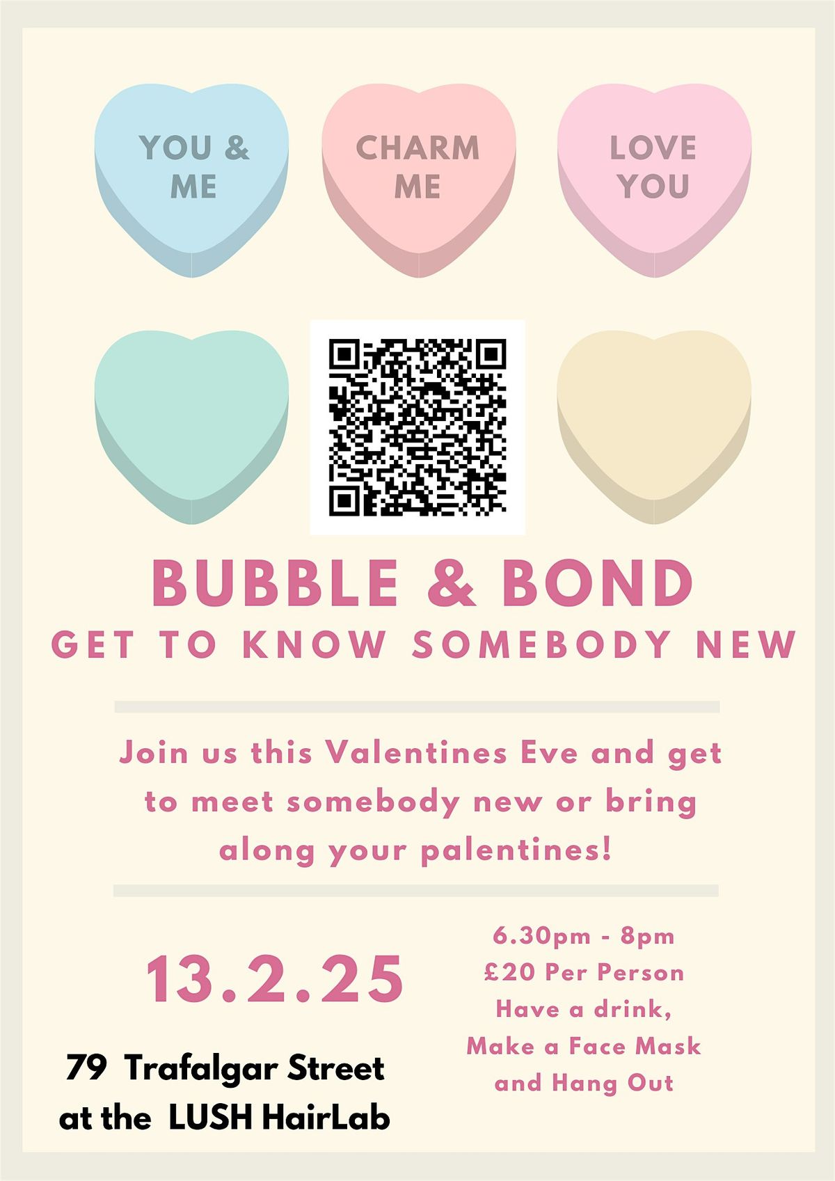 LUSH Brighton | Bubble & Bond - Valentine's Event