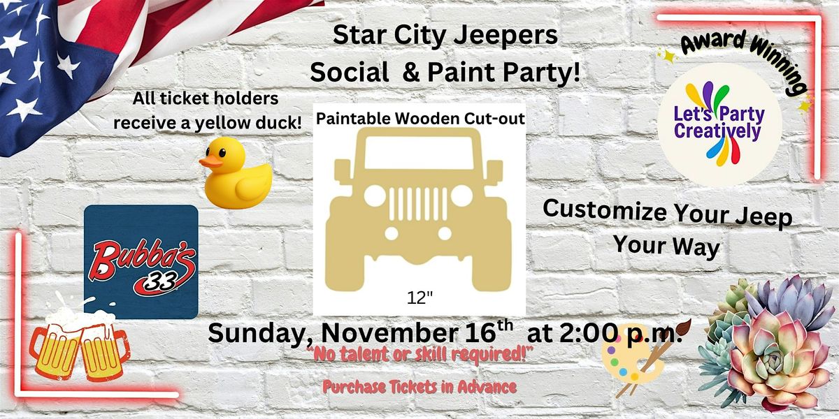 It's a Star City Jeeper Paint Party!