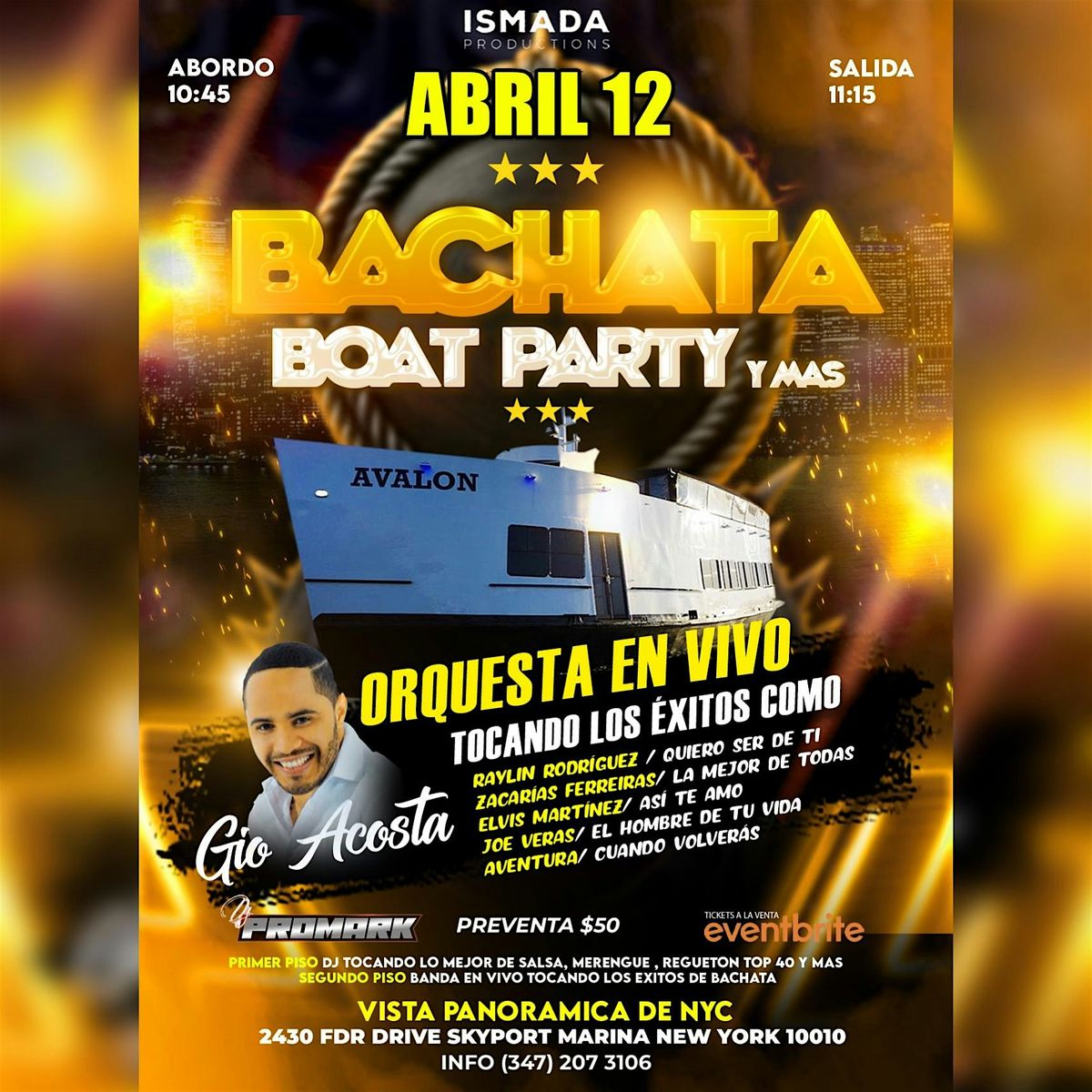 Bachata boat party y mas