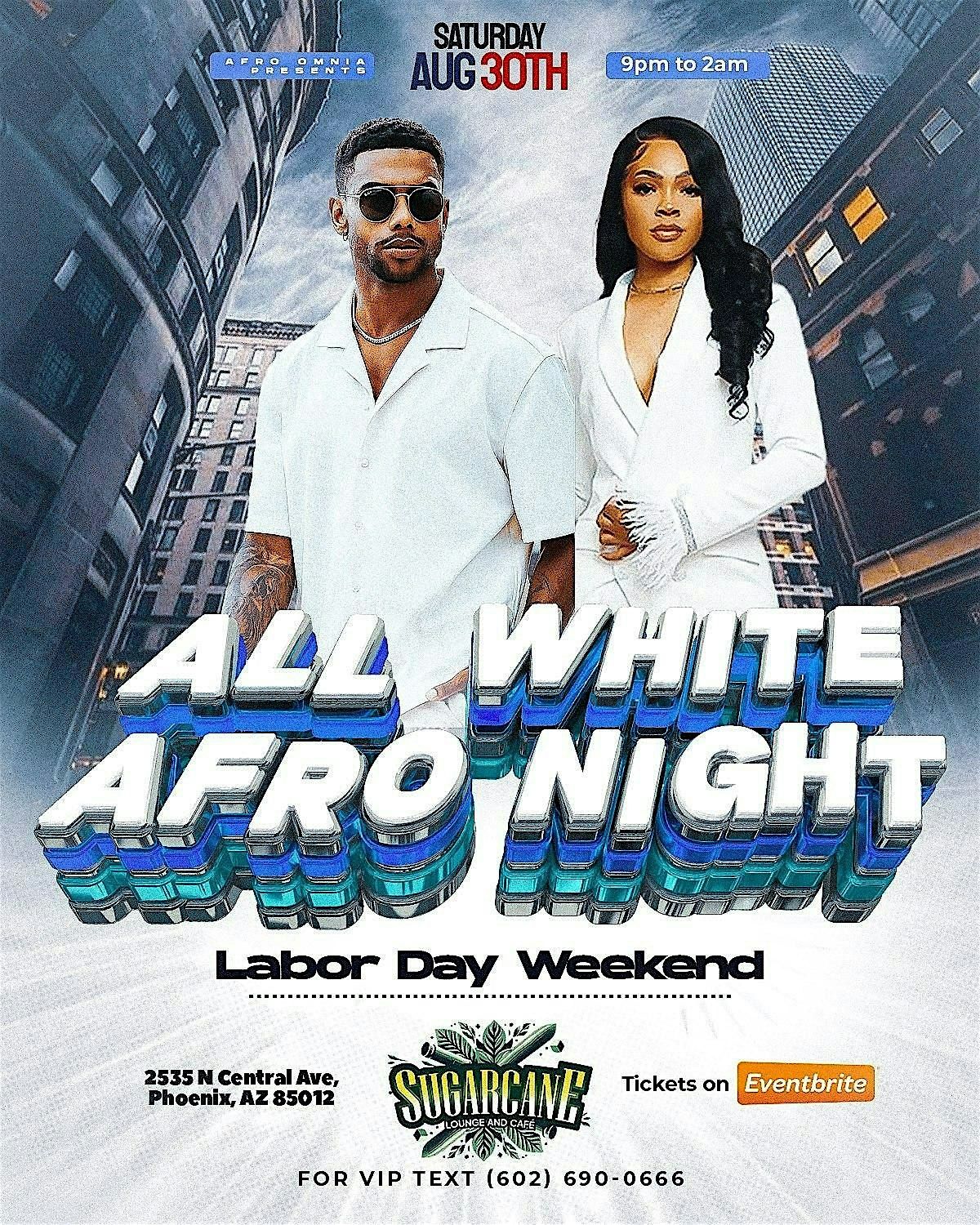 All White Afro Night