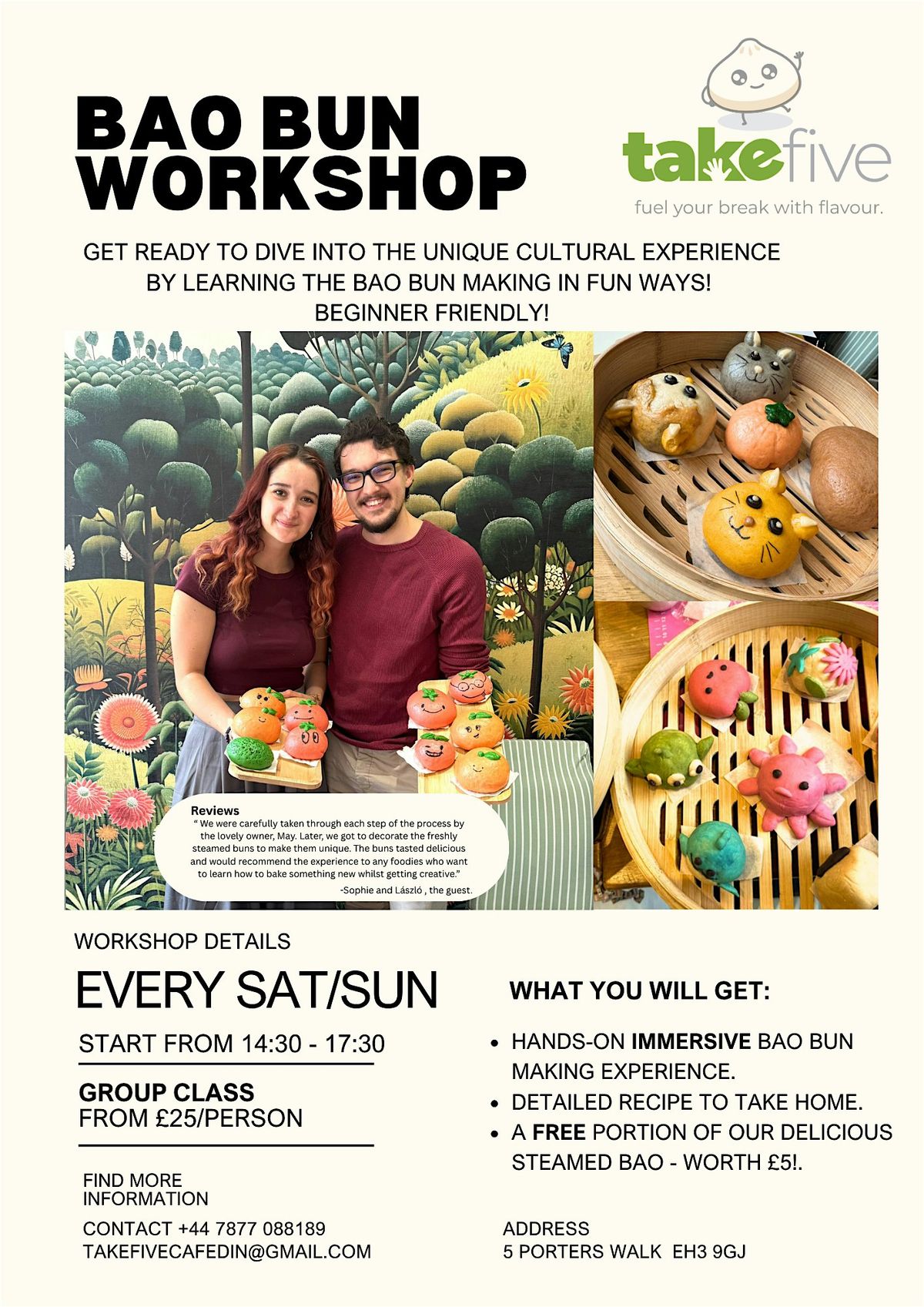 Bao Bun workshop- Every Saturday& Sunday