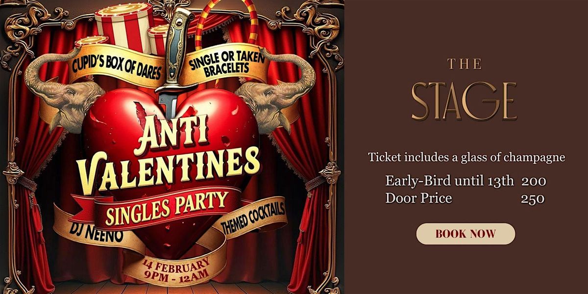 Anti-Valentines at The Stage on 14 February!