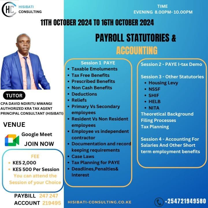 Payroll Statutories & Accounting training