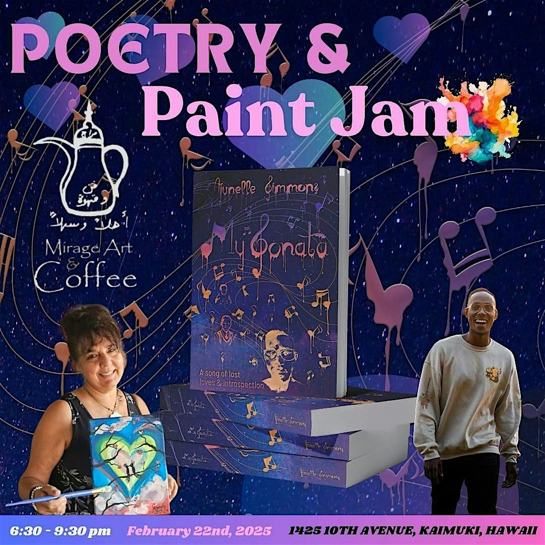 Poetry Paint Jam Valentines  Event