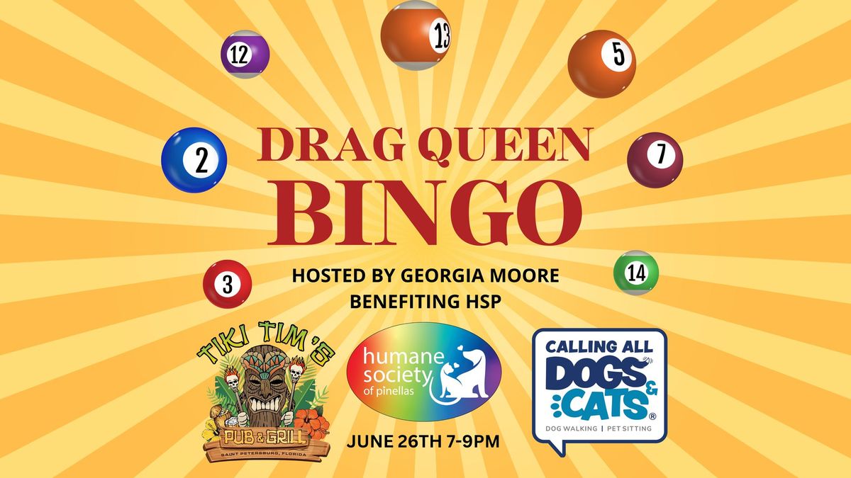 Drag Queen Bingo Benefitting Humane Society of Pinellas