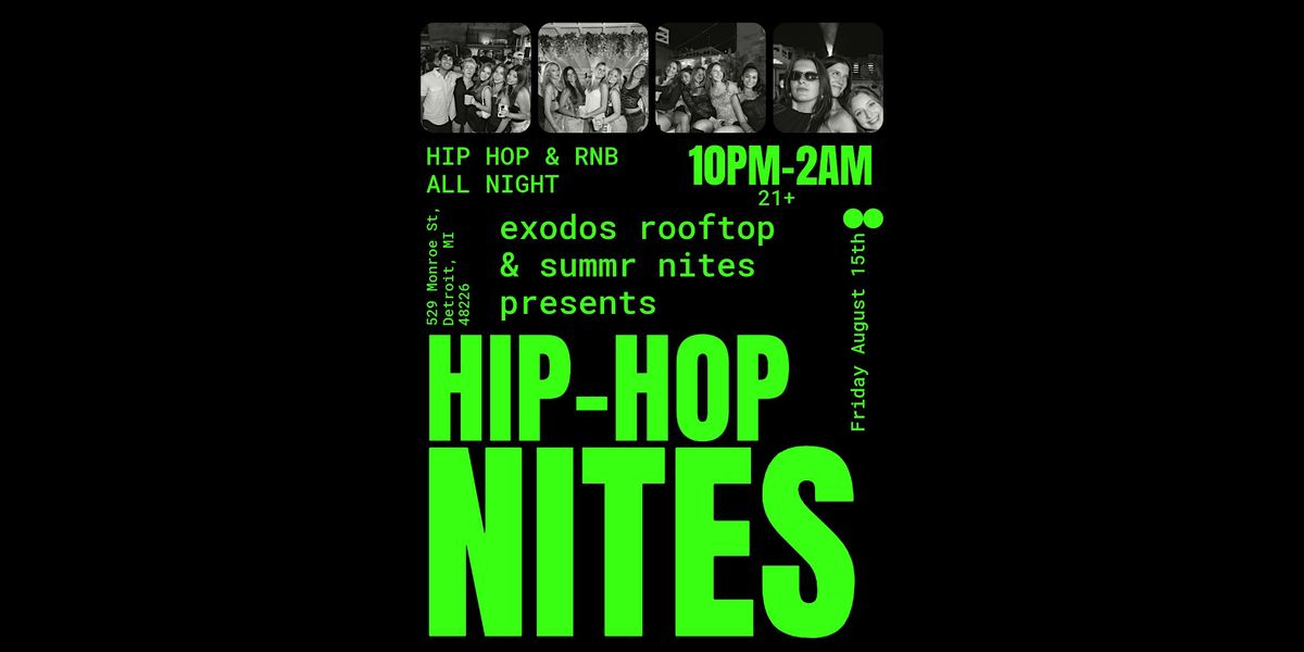 HIP-HOP NITES AT EXODOS ROOFTOP