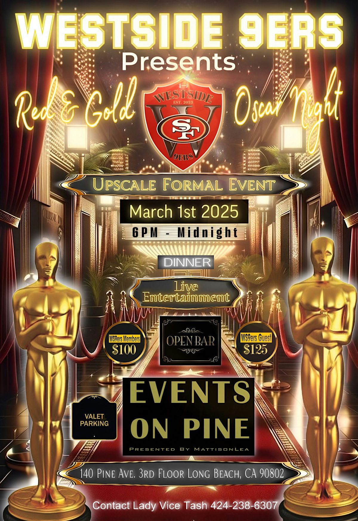 Westside 9ers Red & Gold Oscar Night