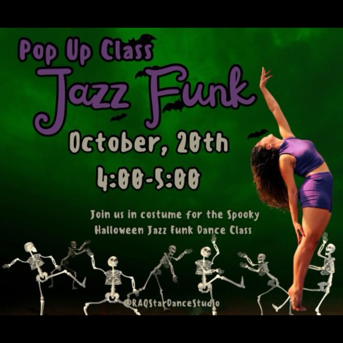 Pop Up Jazz Funk Class!