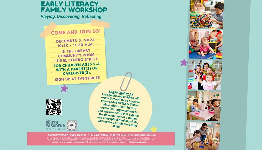 Early Literacy Family Workshop