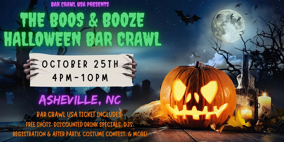 Asheville Boos & Booze Halloween Bar Crawl, by Bar Crawl USA