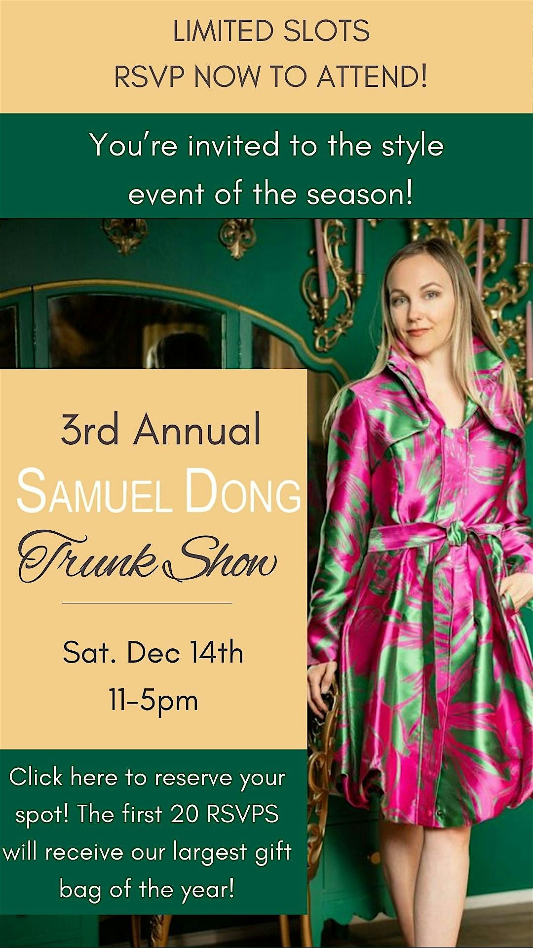 3rd Annual Samuel Dong Trunk Show