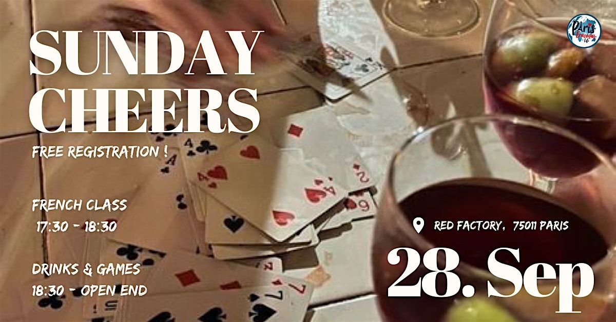 Sunday Cheers - Drinks, Games & French lessons