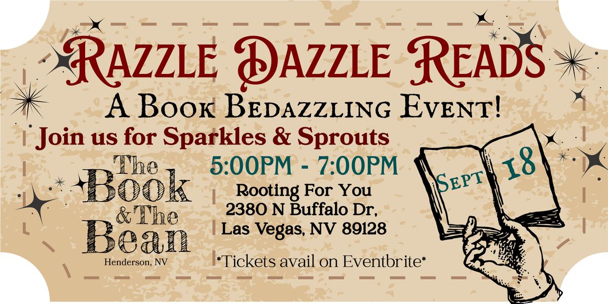Razzle Dazzle Reads: A book bedazzle event