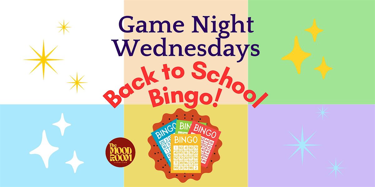GAME NIGHT: Back to School Bingo!