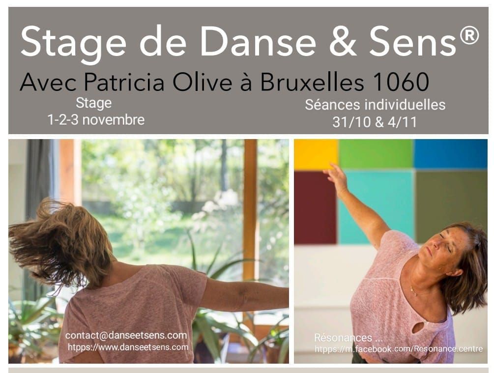 Danse et Sens d\u00e9couverte      Stage