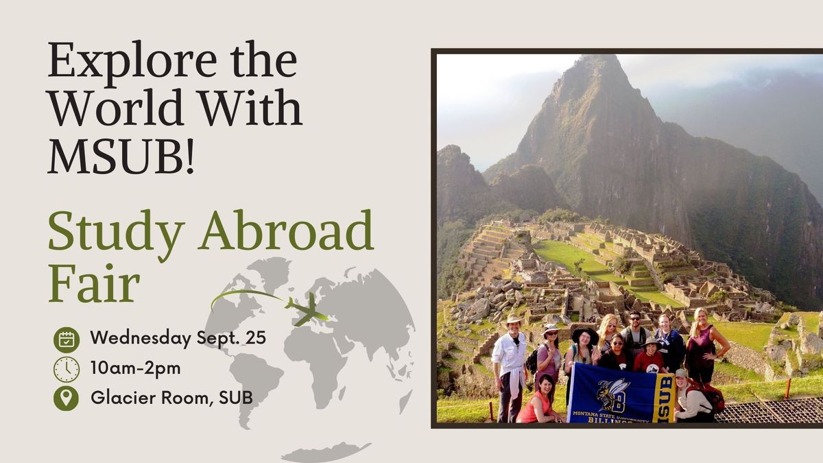 MSUB Study Abroad Fair