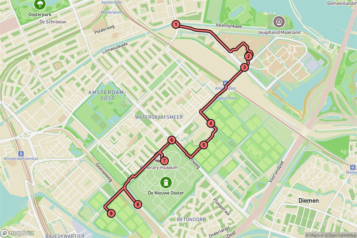 Amsterdam Audio Tour: Hidden Pathways and Stories of Amsterdam-Oost