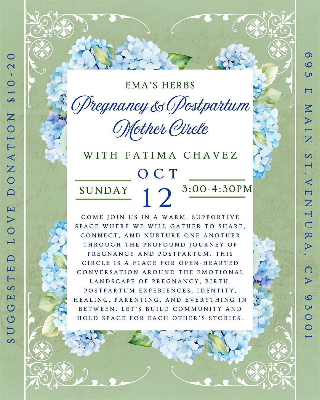 Pregnancy & Postpartum Mother Circle with Fatima Chavez