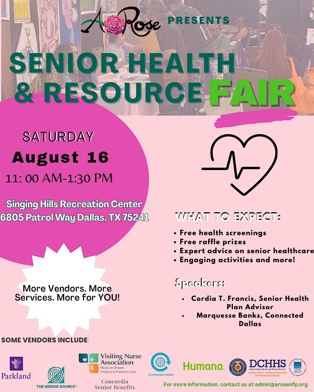 A. Rose  Senior Health & Resource Fair 2025
