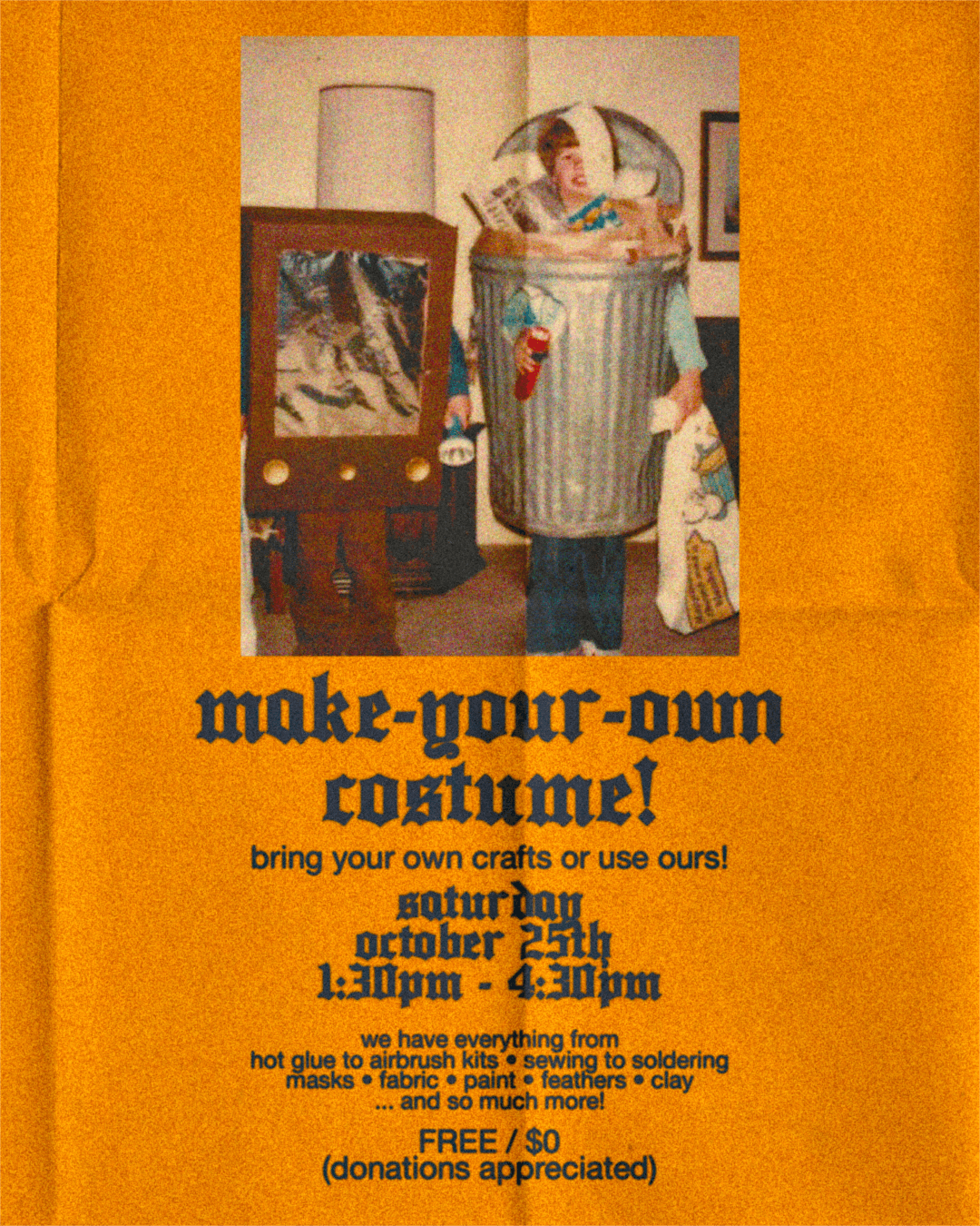 MAKE-YOUR-OWN-COSTUME: A Free DIY Workshop\/Craft\/Sewing Day!!