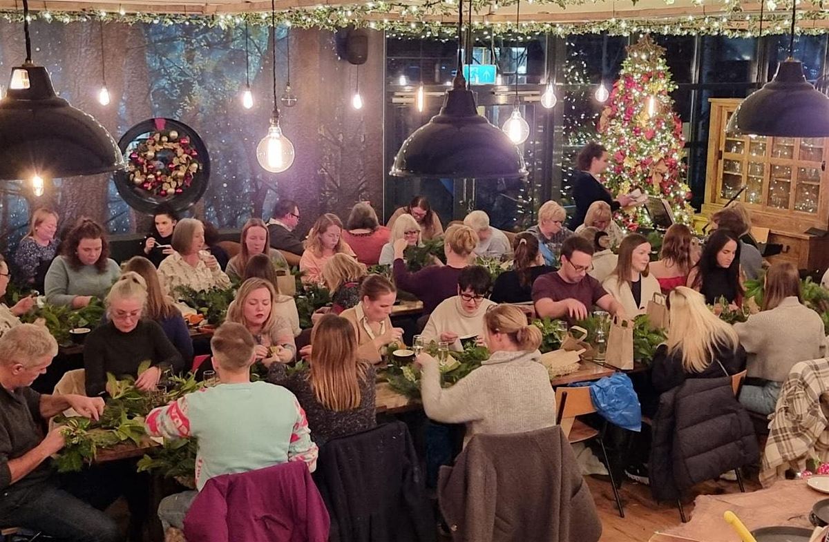 Christmas Wreath Making at The Wheelbarrow