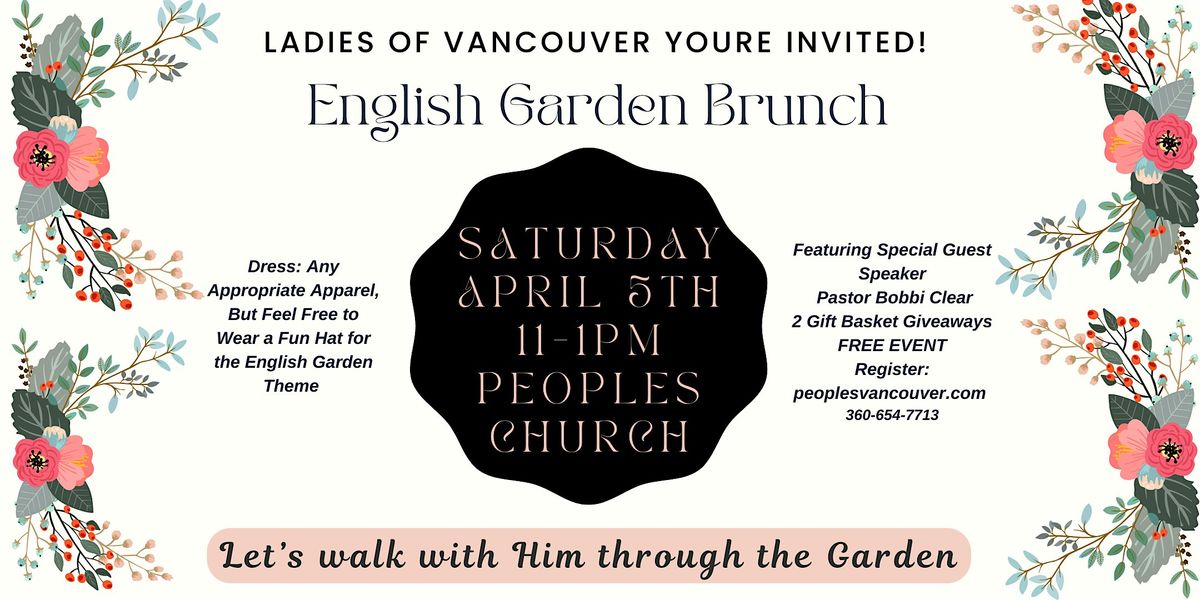 ENGLISH GARDEN BRUNCH