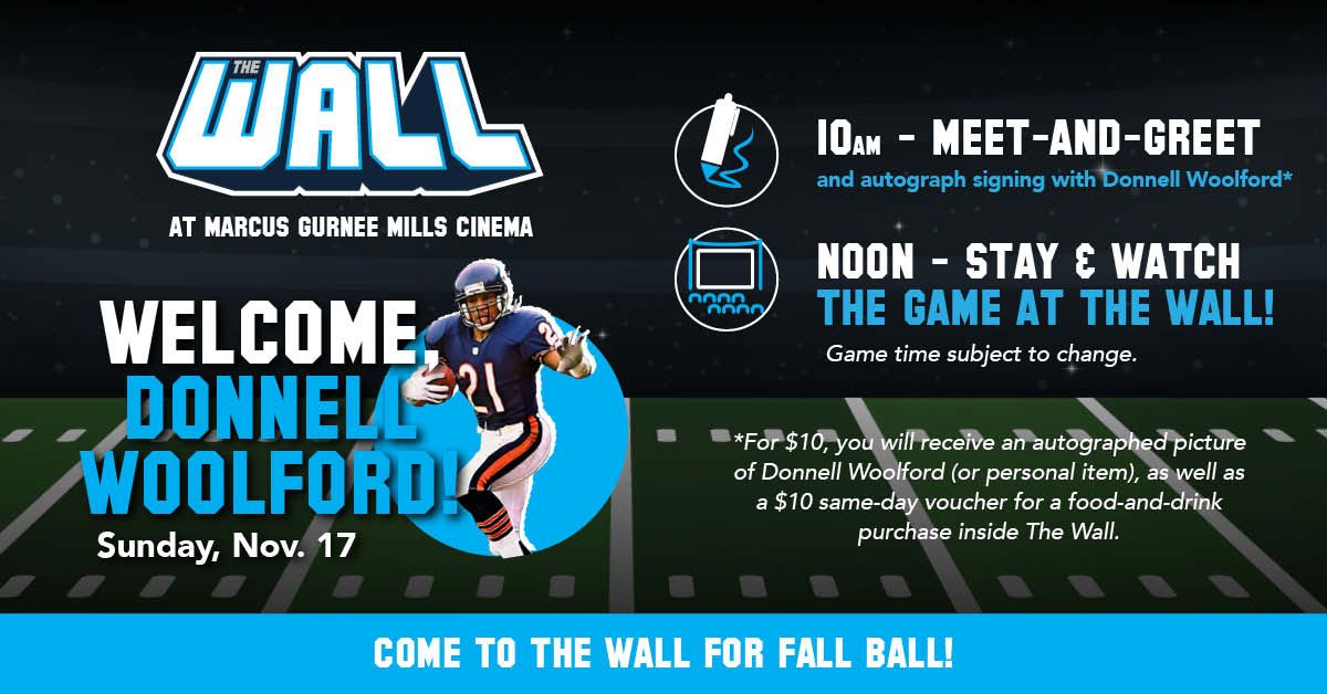 Meet DONNELL WOOLFORD at The Wall!