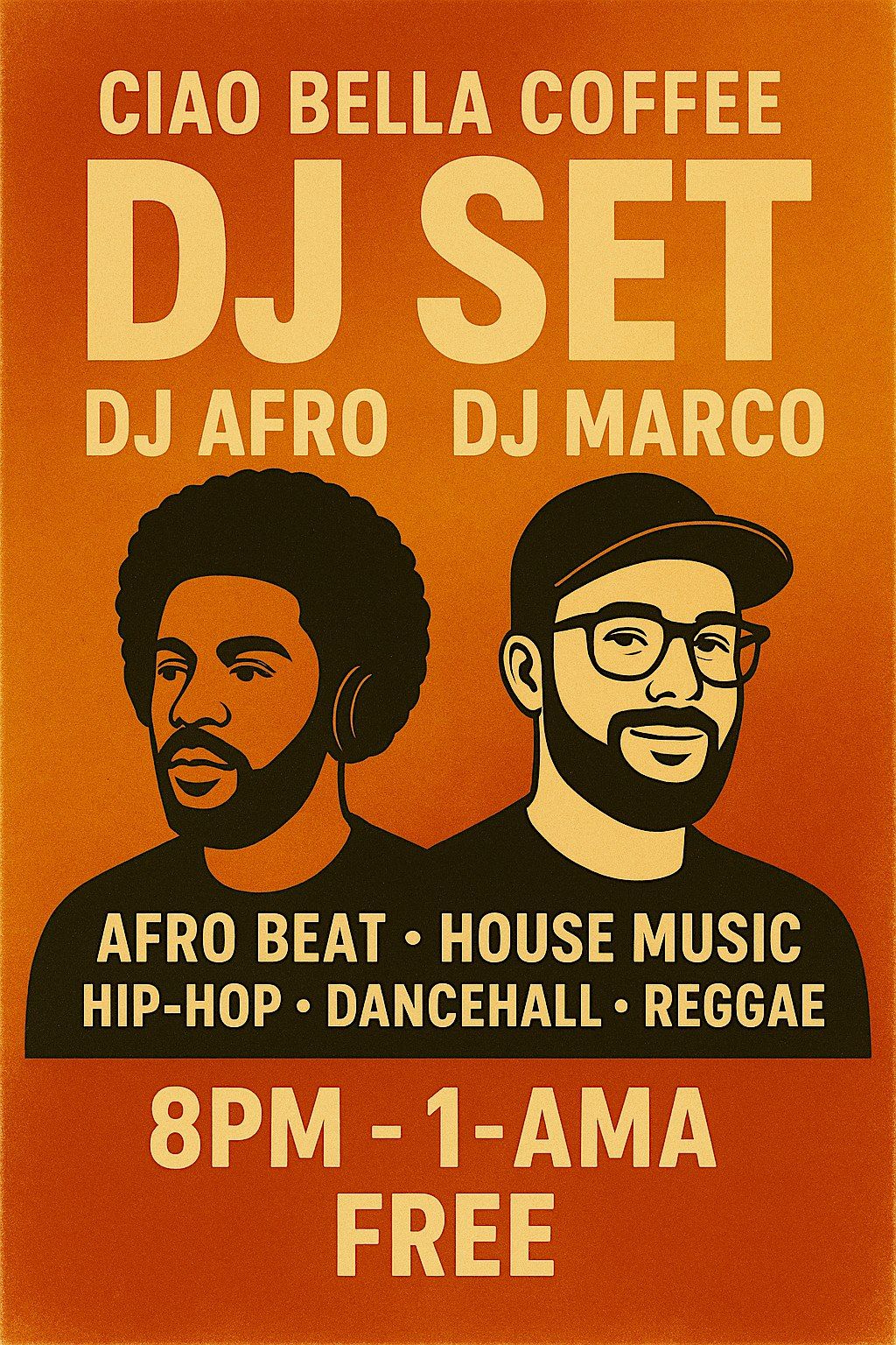 DJ Afro & DJ Marco bringing the energy with Amapiano, Afro Beats, House, Da