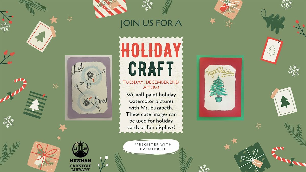 Adult Holiday Craft with Elizabeth