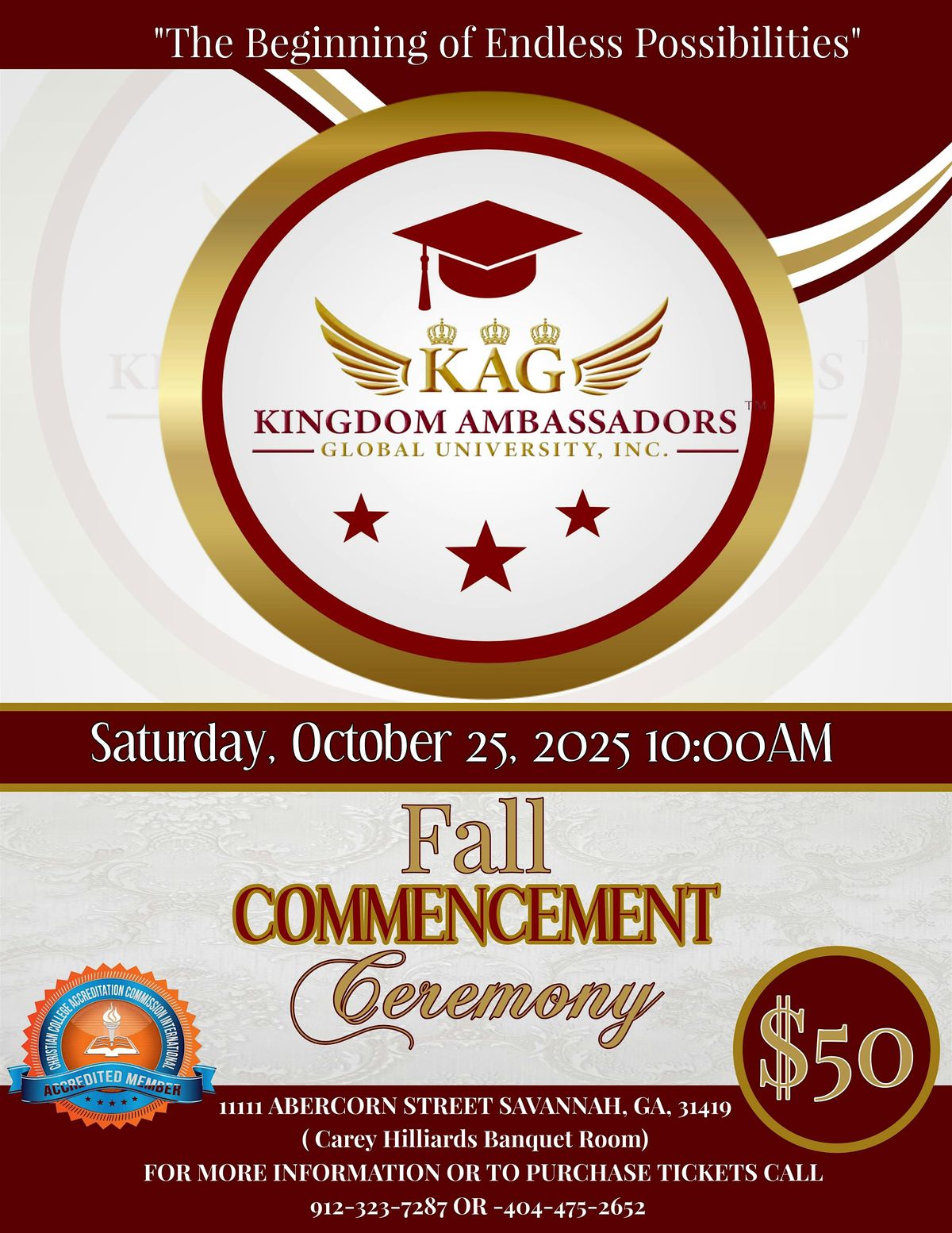 KAGU FALL COMMENCEMENT