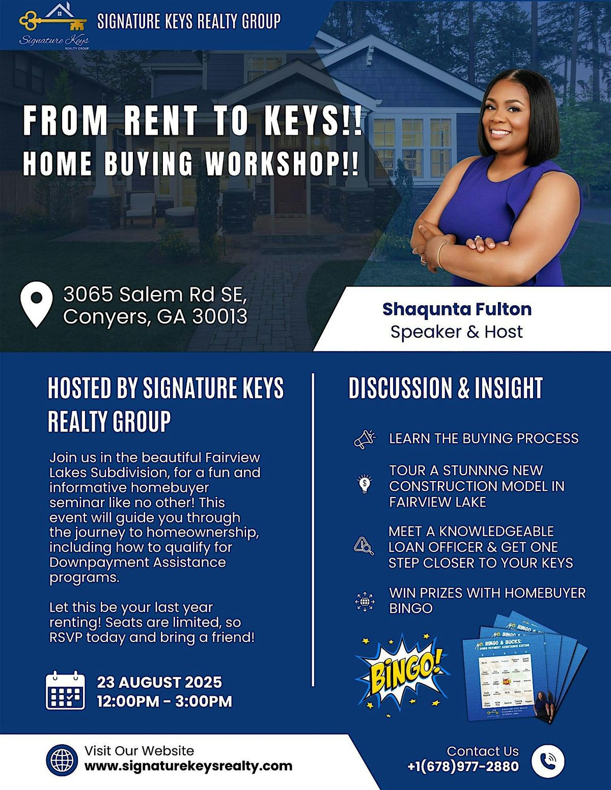 Bingo, Bucks, & Buying: A Homebuyer Seminar