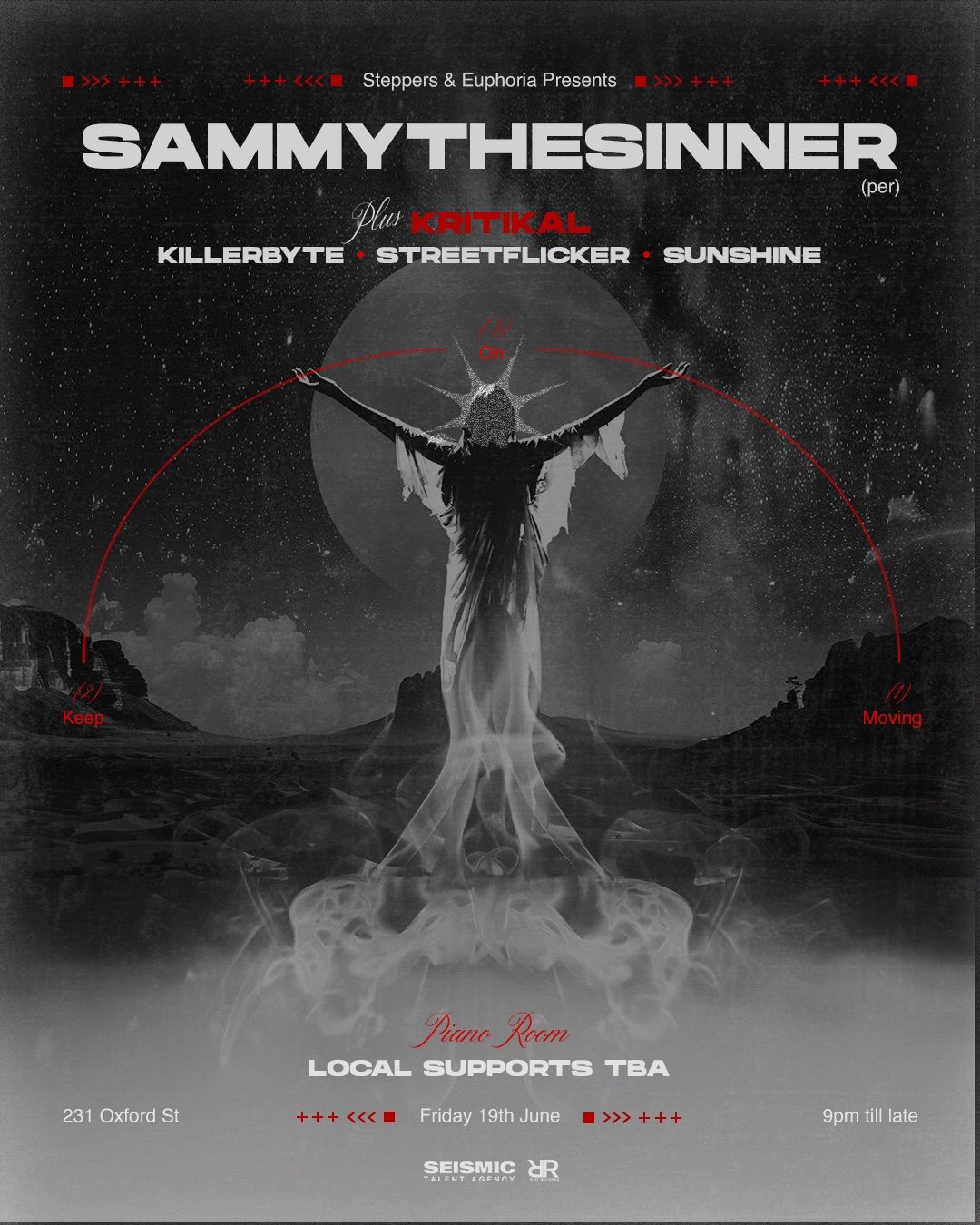 STEPPERS ft. SAMMY THE SINNER (ASCENDANCE EP TOUR) + SUPPORTS