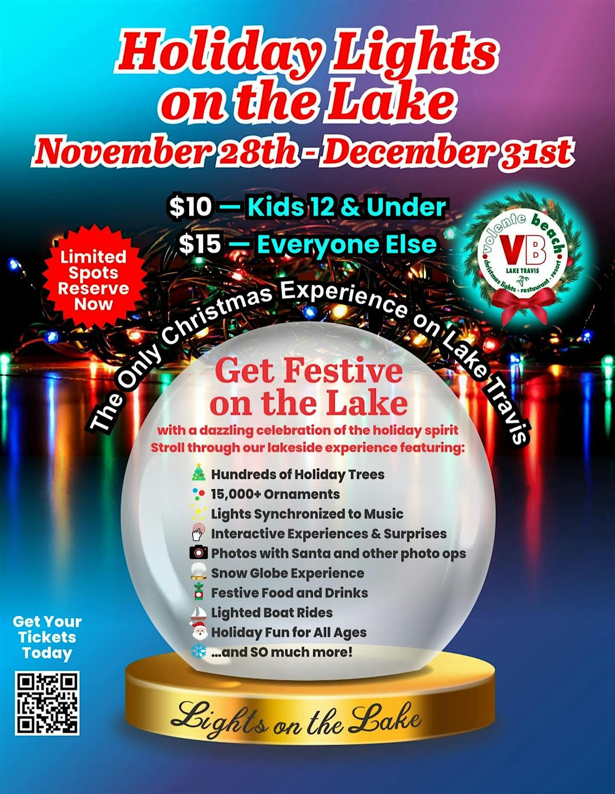 Christmas Event: Lights on the Lake - A New Holiday Walk-Thru in Austin TX!