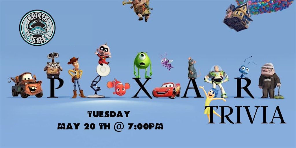 Disney Pixar Movie Trivia at Crooked Crab Brewing Company