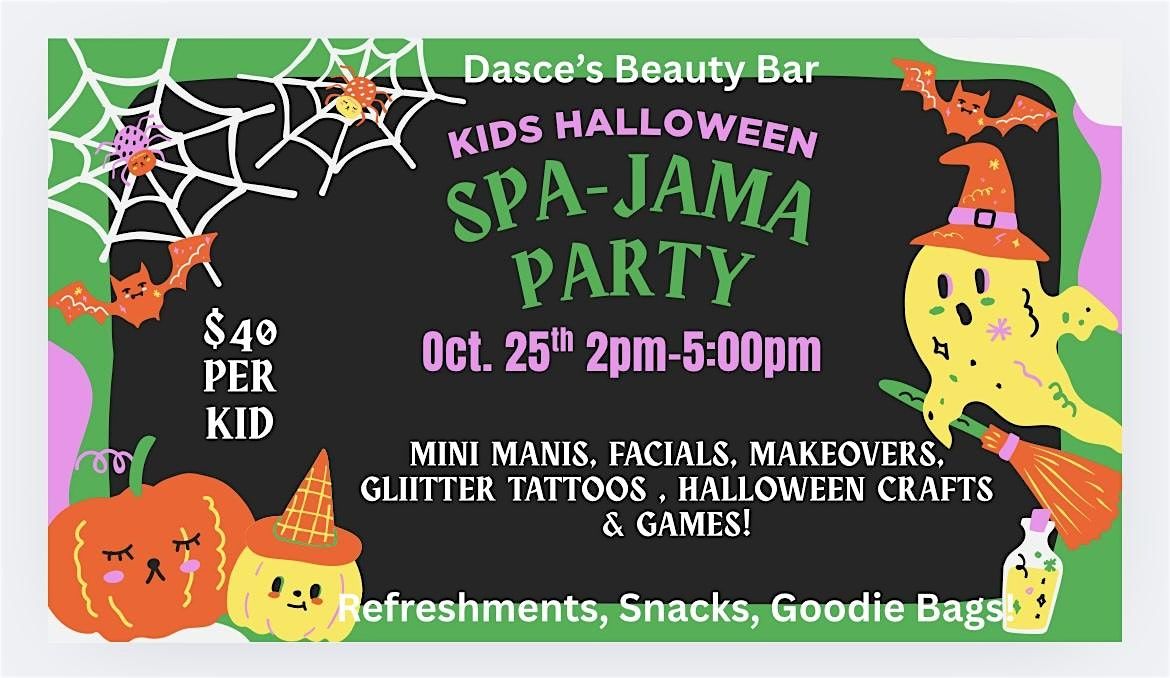 Kid\u2019s Halloween Spa-jama party
