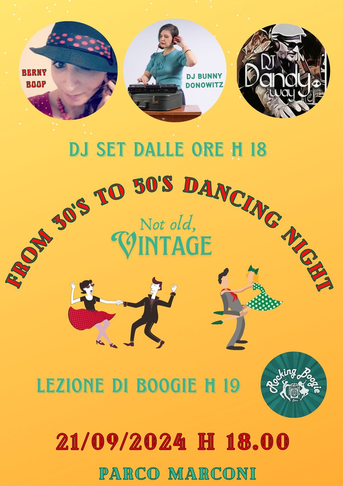 SWING AND BOOGIE BY THE TIBER - FROM 30'S TO 50'S 