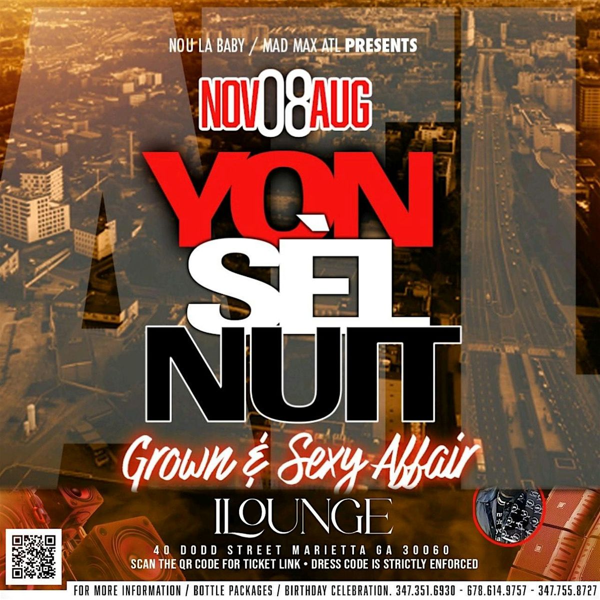 YON S\u00c8L NUIT IN ATL "GROWN & SEXY AFFAIR"