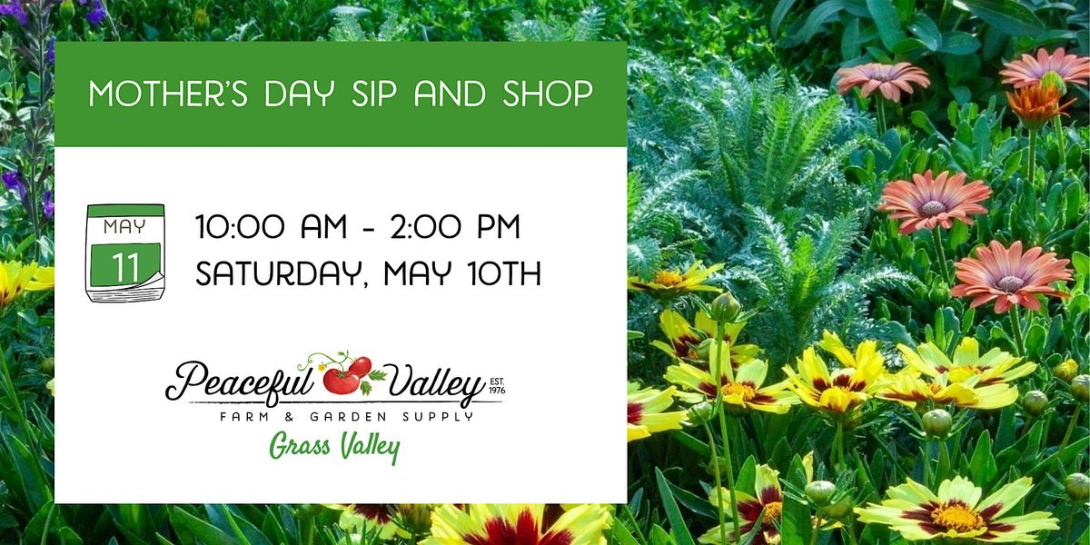 Mother's Day Sip and Shop