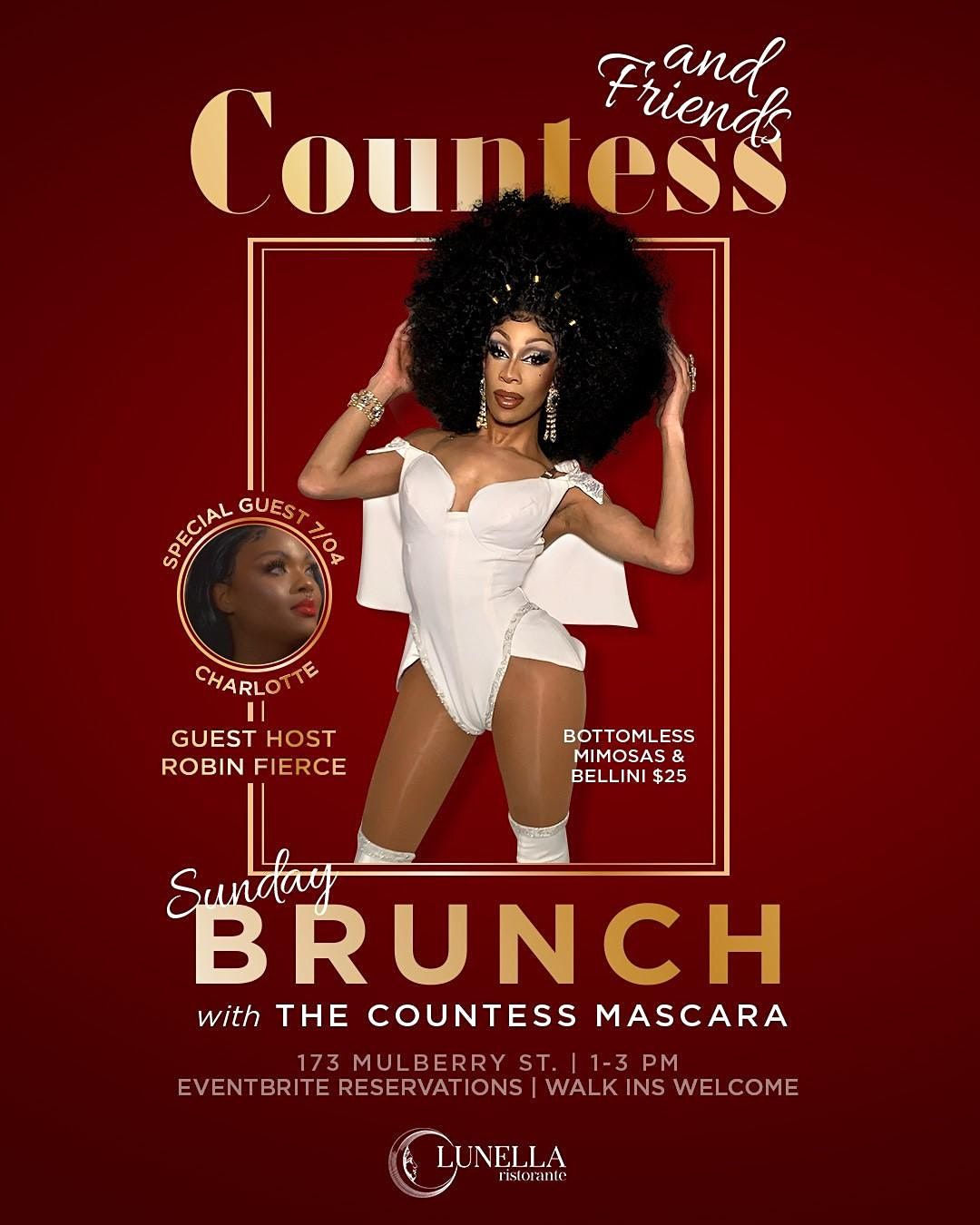 Countess & Friends Drag Brunch Hosted By Robin Fierce W\/ Charlotte