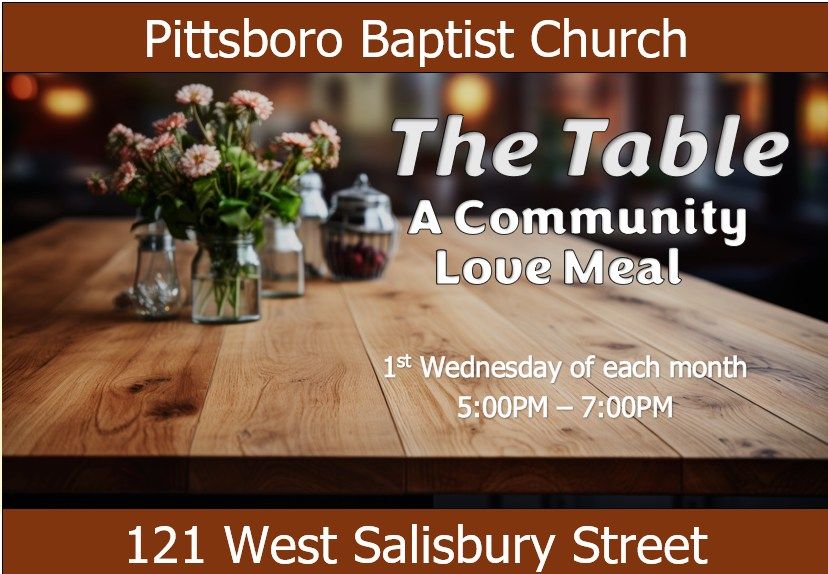 "The Table" Community Love Meal