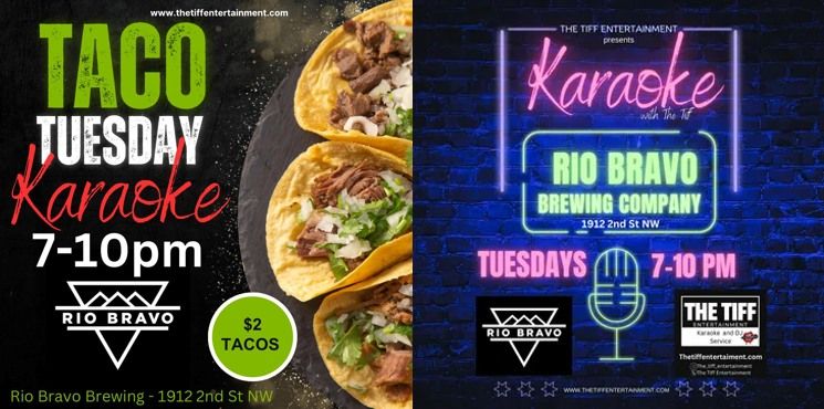 New Gig Alert! Karaoke with Tiff and Rio Bravo Brewing Co.!