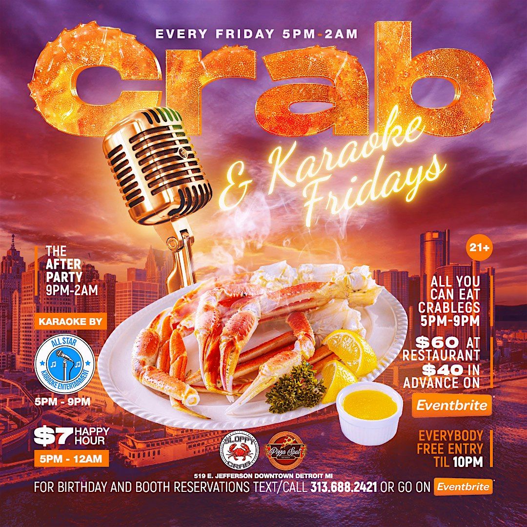 "Crab & Karaoke Fridays"