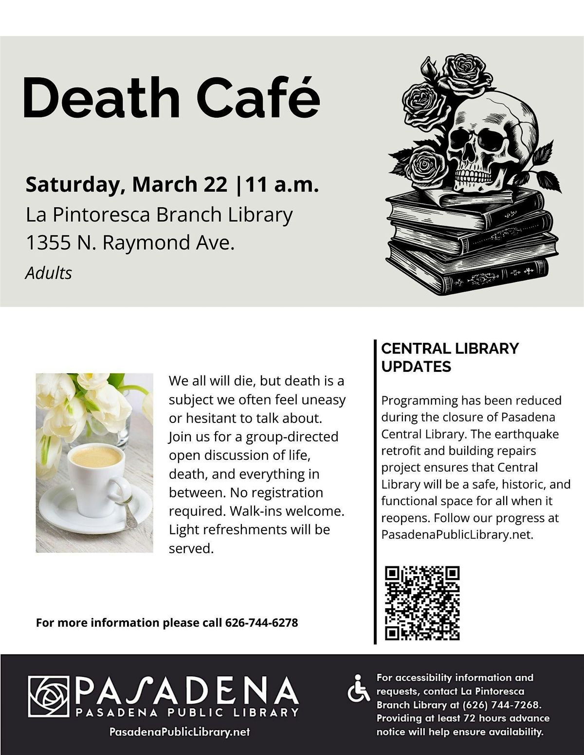 Death Cafe at La Pintoresca Library