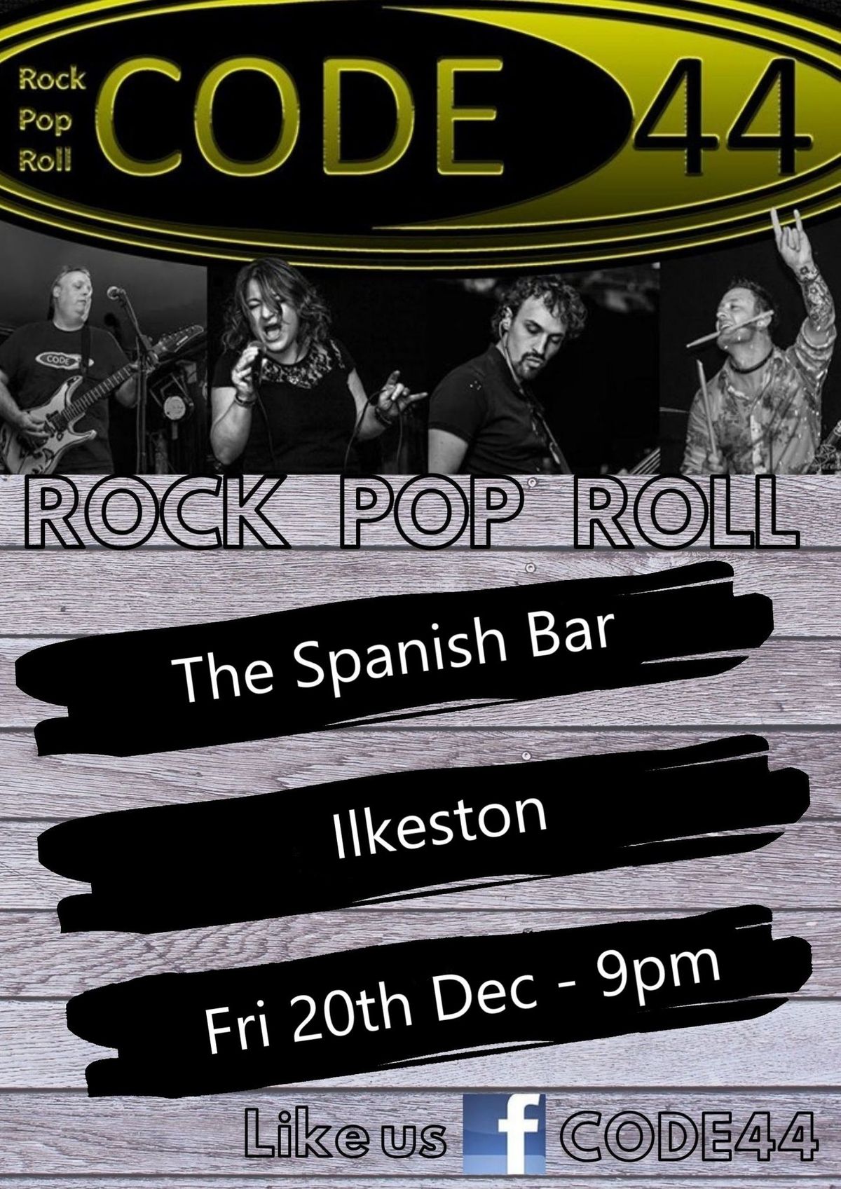 Code44 Gig, The Spanish Bar, Ilkeston