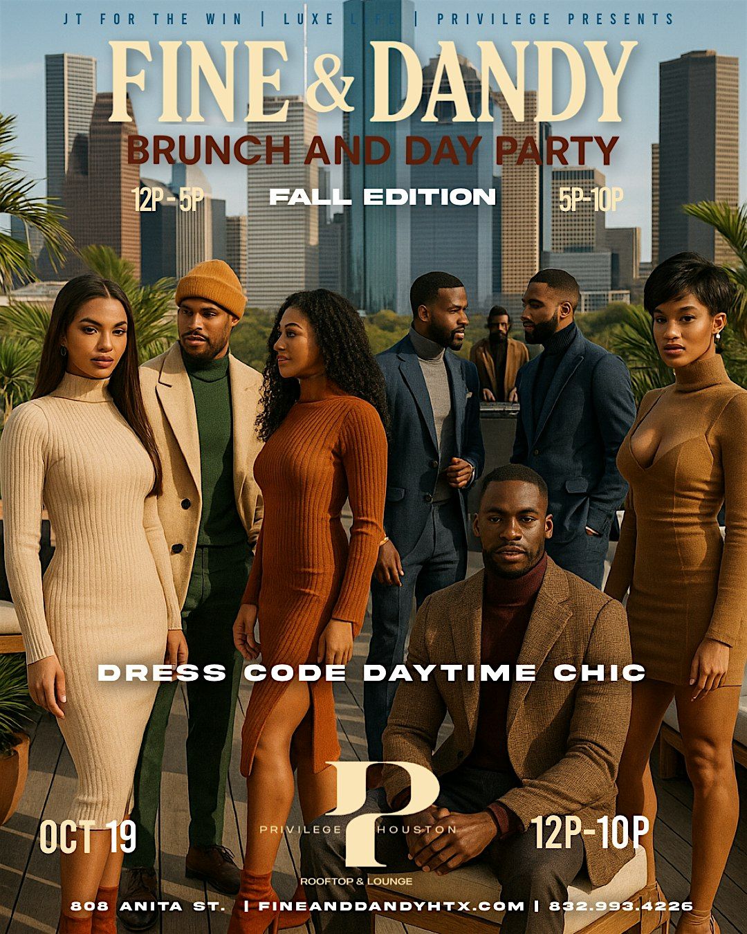 OCT 19 | "Fine & Dandy" Brunch & Day Party: Fall Edition  @ Privilege