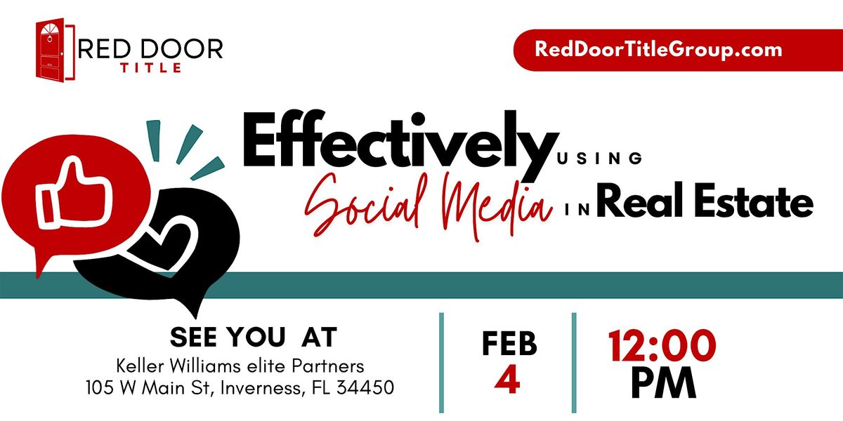 Effectively Using Social Media In Real Estate