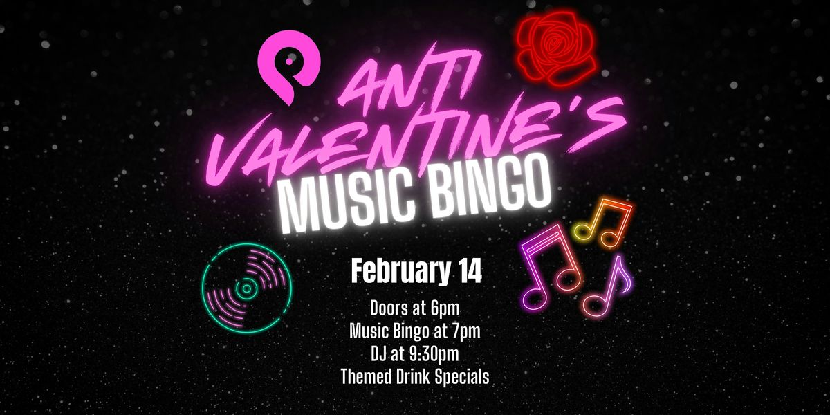 Anti Valentine's Music Bingo