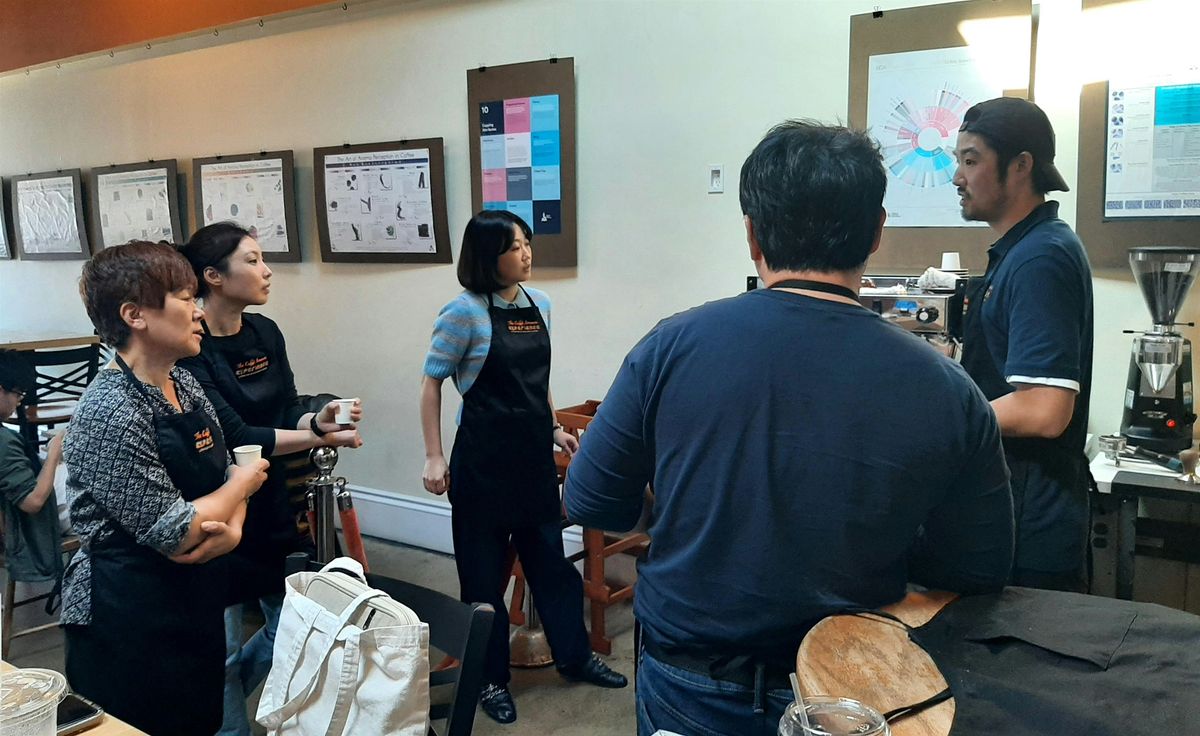 Taught in KOREAN! Milk Steaming\/Latte Art at Caffe Amouri Education Center